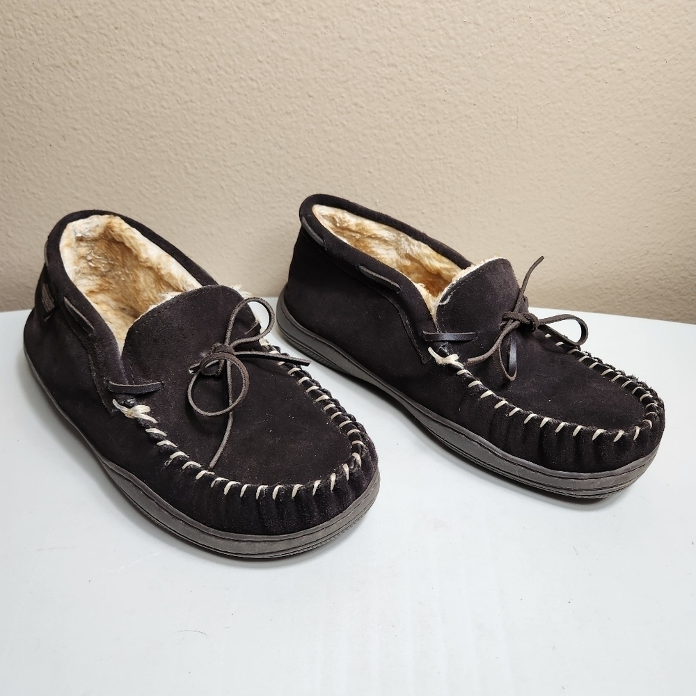 Guide Gear Mens Brown Wool Fur Lined Chukka Mocs-Size 10M